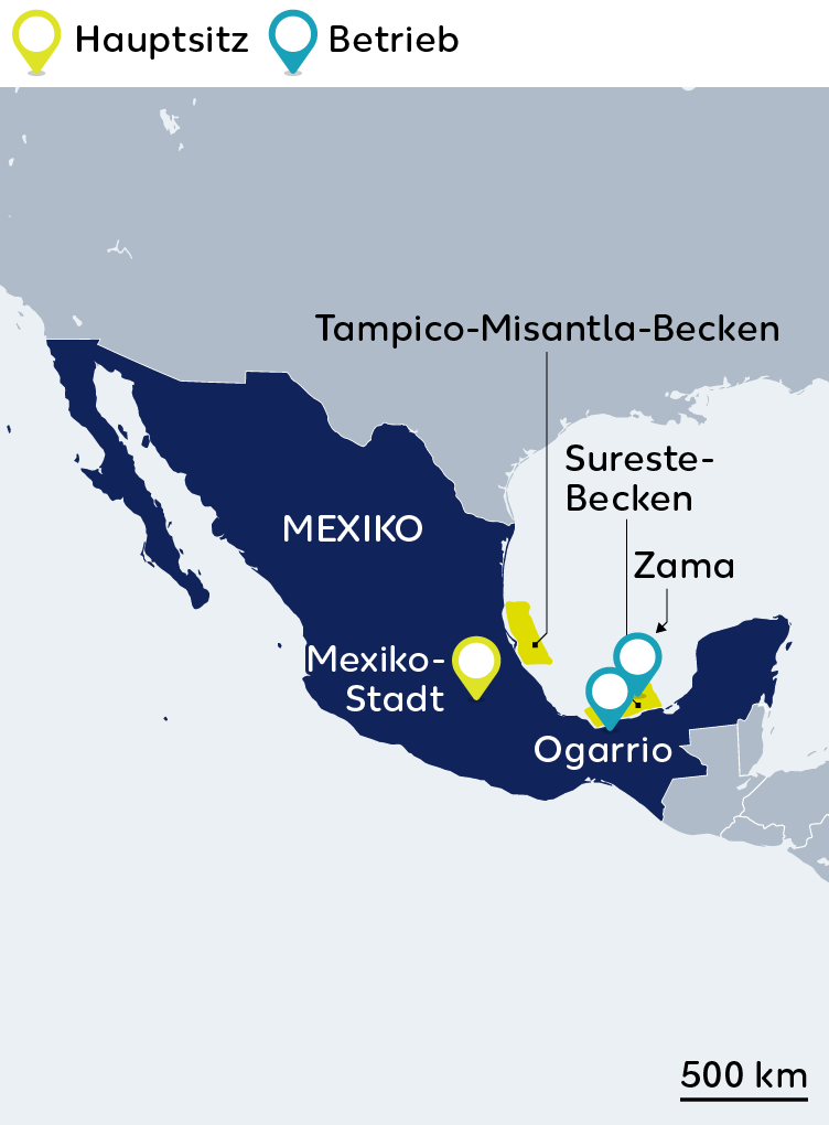 Wintershall Dea Karte Mexiko