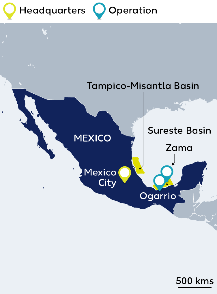 Wintershall Dea Map Mexico
