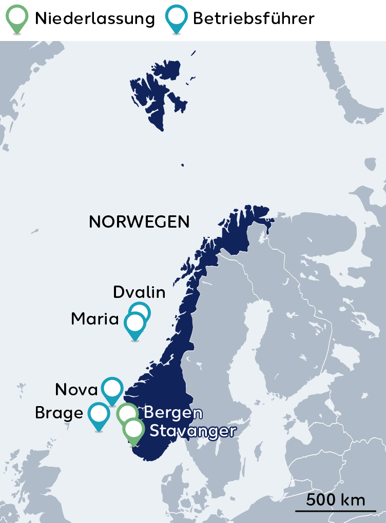Wintershall Dea Karte Norwegen