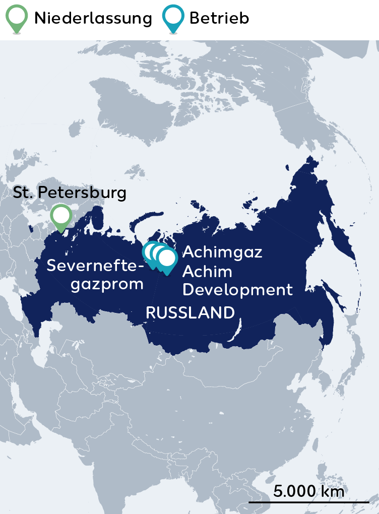 Wo wir sind Karte Russland