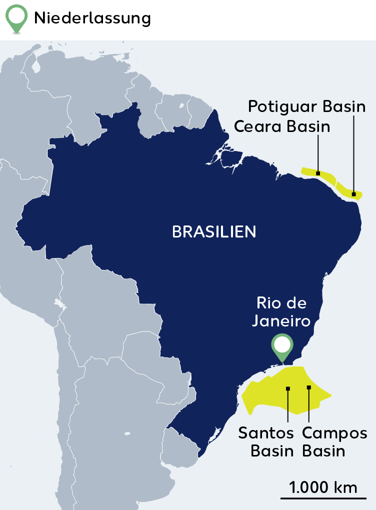 Karte Brasilien
