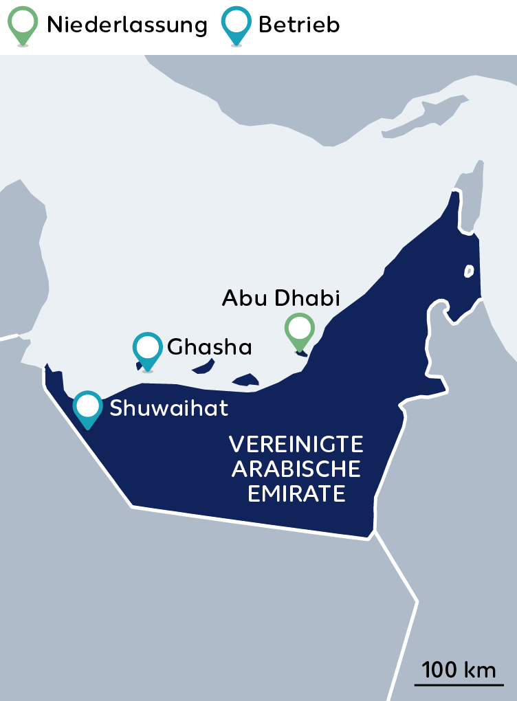 Wintershall Dea Karte Vereinigte Arabische Emirate