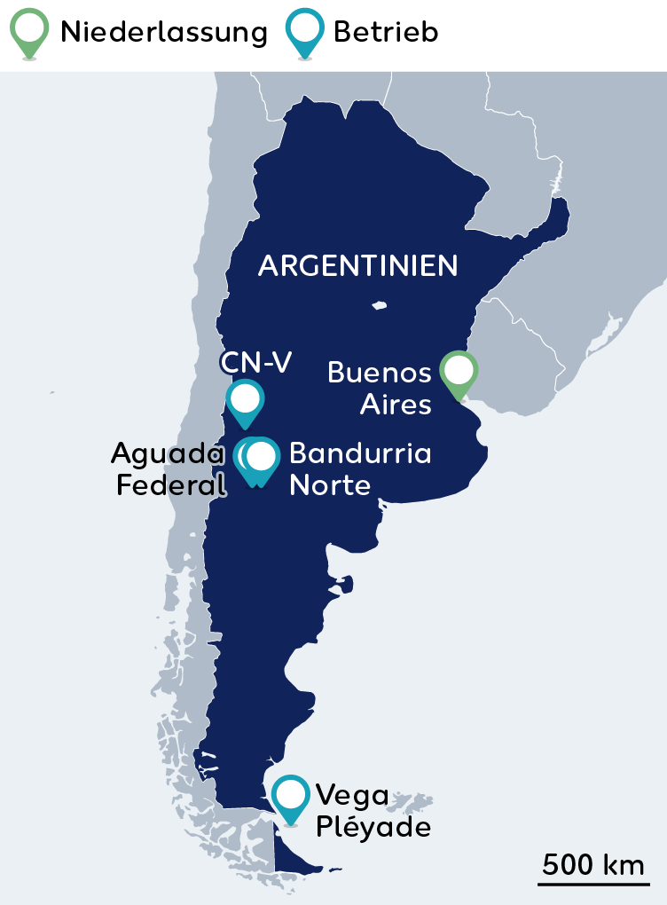 Wintershall Dea Karte Argentinien