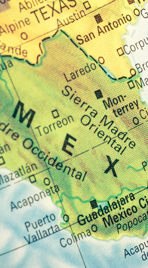 Karte Mexiko