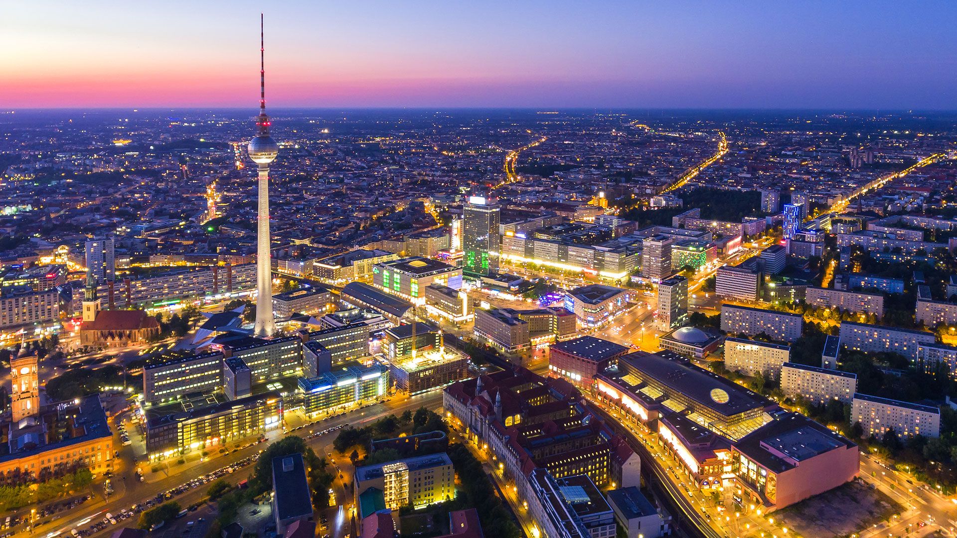 Picture of Berlin at night