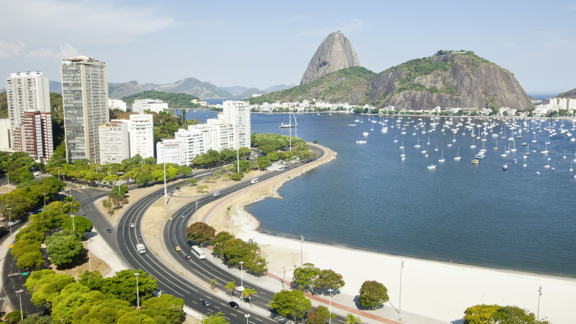 Rio de Janeiro city panorama Sugarloaf mountain