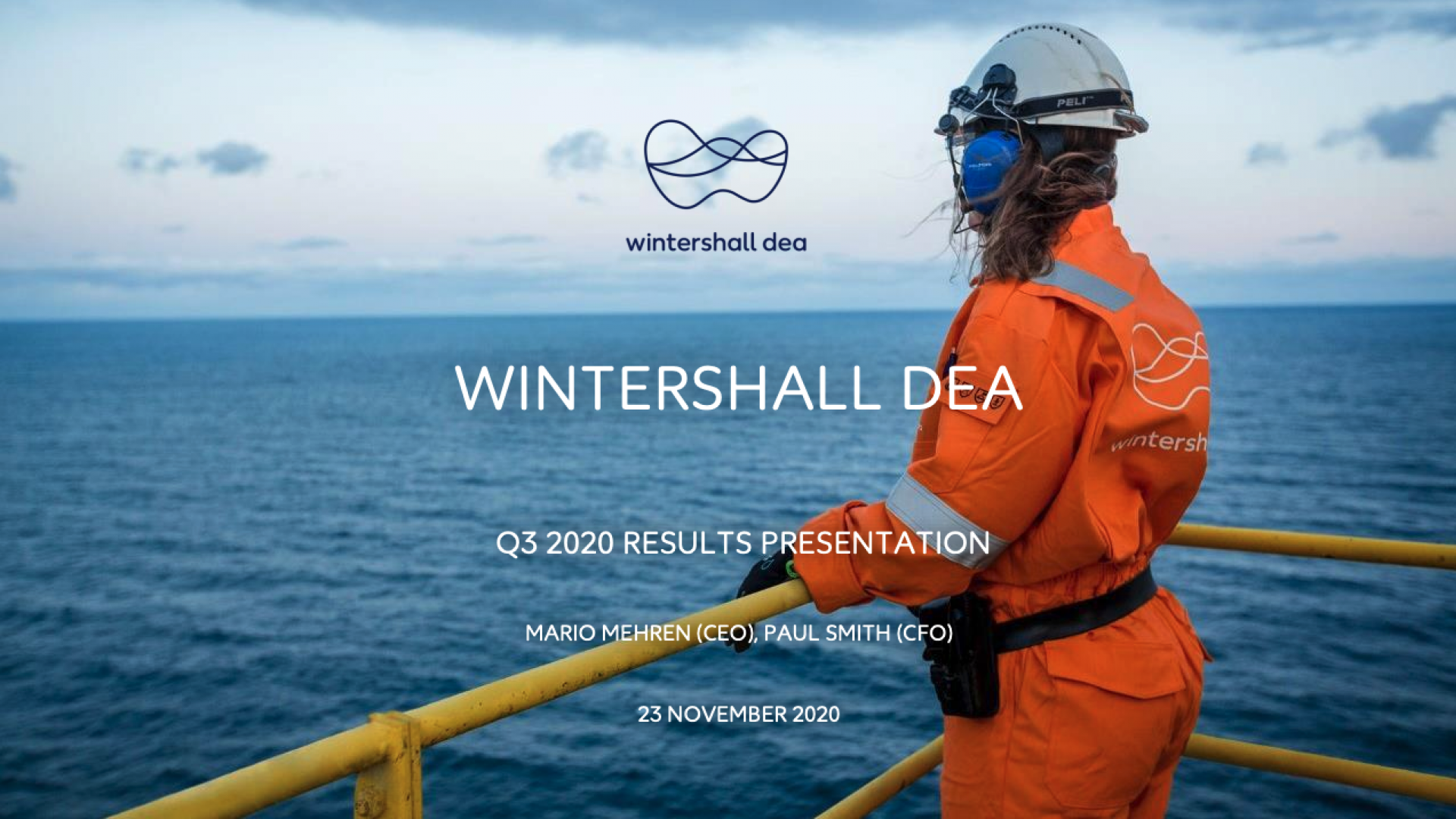 Wintershall Dea Q3 2020 Results Replay Cover