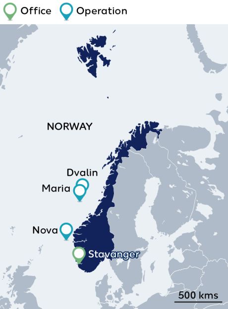 Wintershall Dea Norway Map