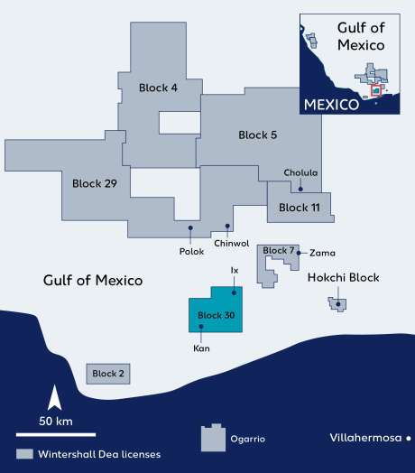 Wintershall Dea Karte Mexiko Block 30