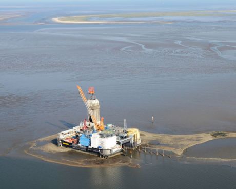 Wintershall Dea Bohrplattform Mittelplate Wattenmeer