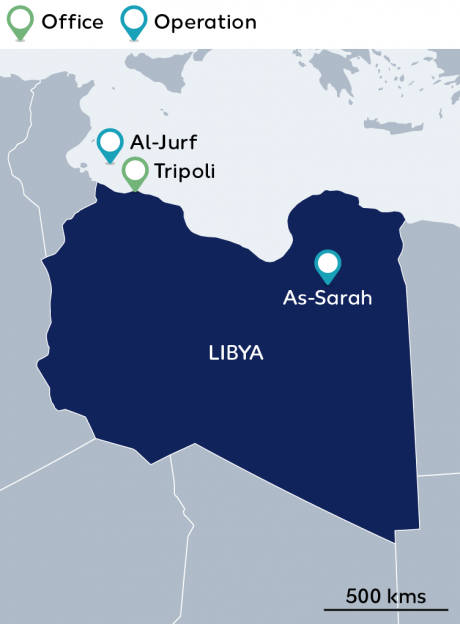 Wintershall Dea map Libya
