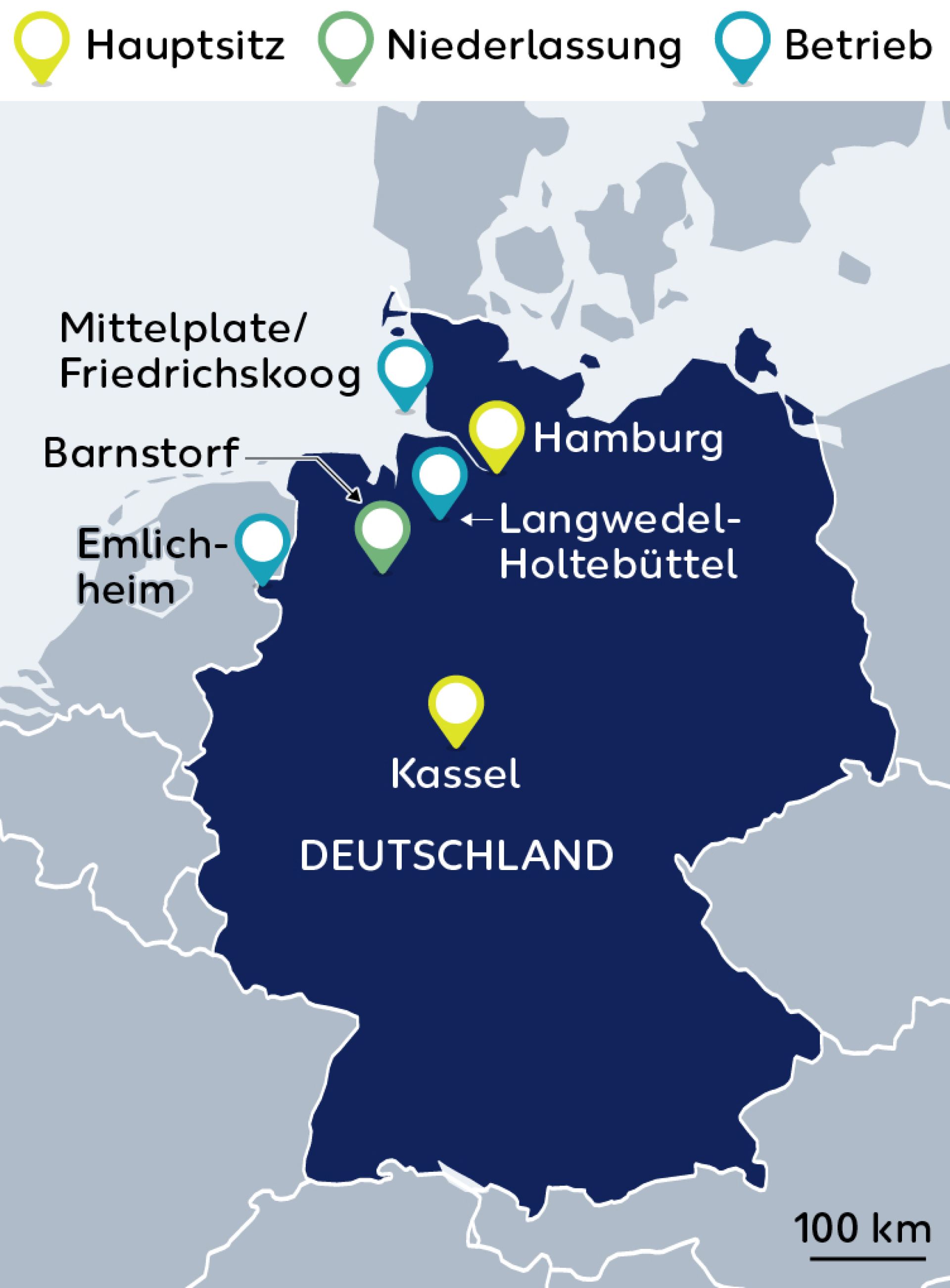 Wintershall Dea Karte Deutschland