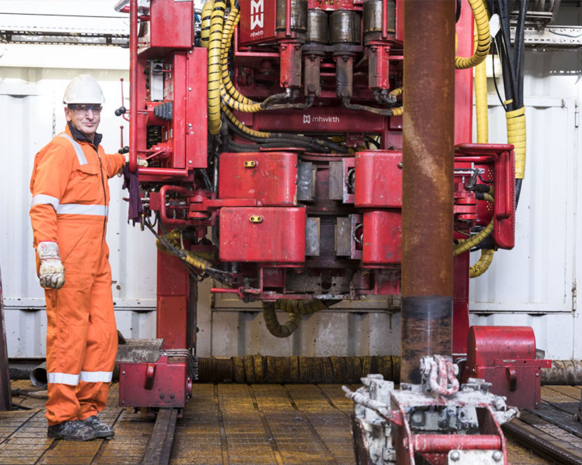 Electrically powered drilling rig at Mittelplate